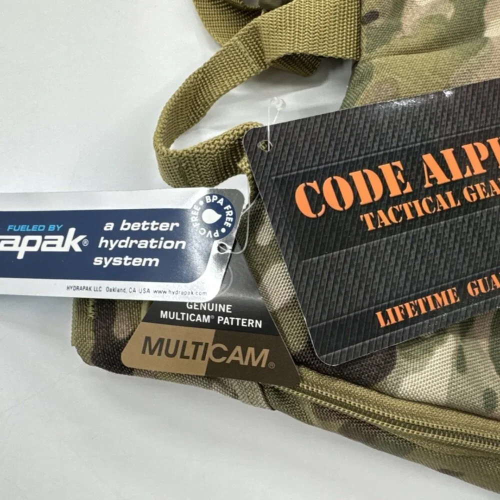 Code Alpha Tactical Gear Hydrapak Backpack Multicam with Bladder MOLLE Camo NEW